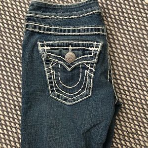 Womens True Religion Lite Flare Jeans